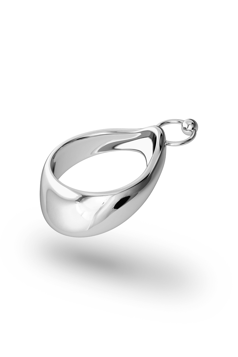 Adonis Pierce Glans Ring, Silver
